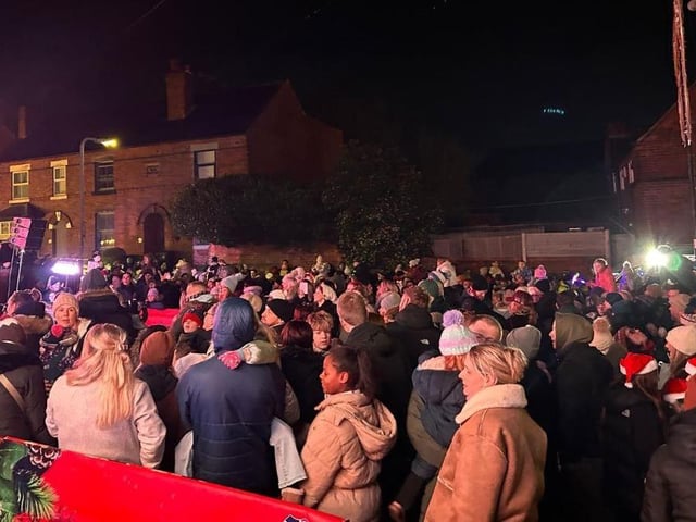 Hundreds braved the cold weather to come out for the event.