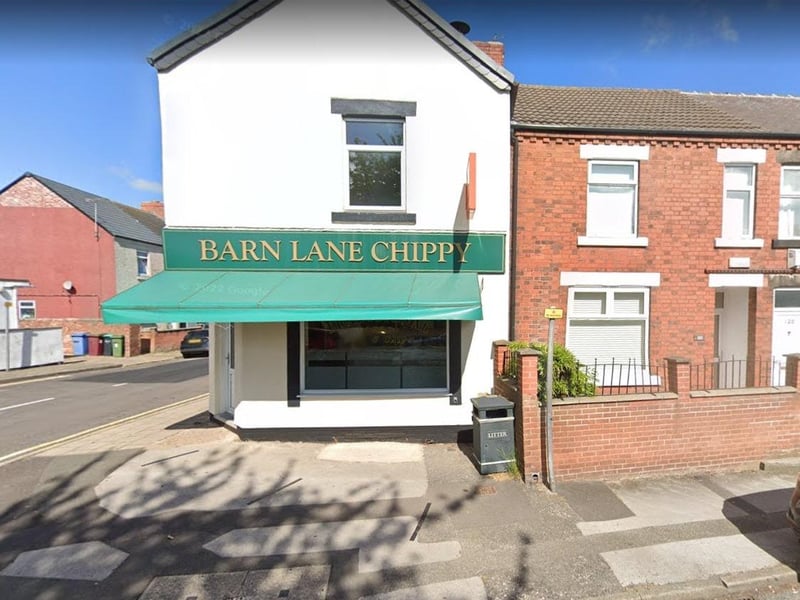 Barn Lane Chippy on Crown Street, Mansfield. Last inspected on February 3, 2023.