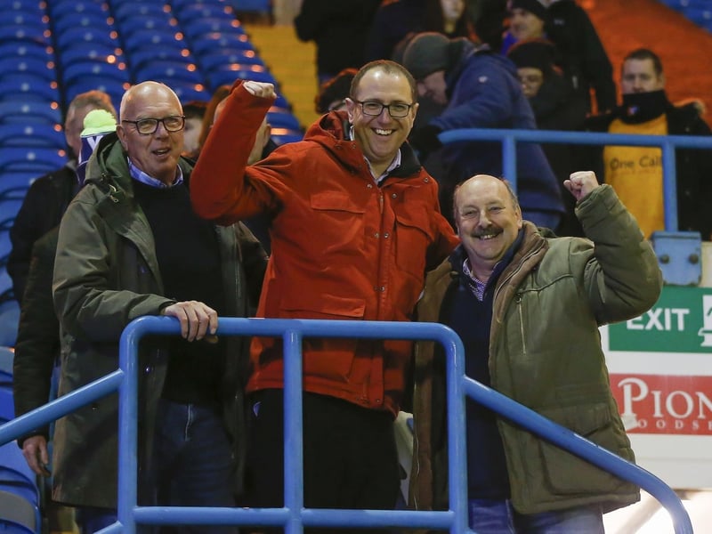 Mansfield Town fans ahead of the big win at Carlisle United.