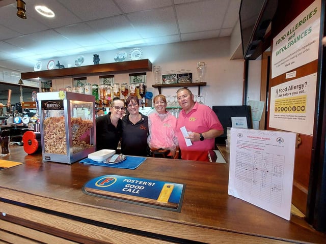 The Venue team with Rob Wilford and Nicky Draycott from Team Vinyl.