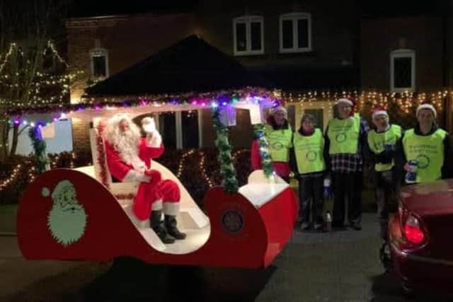 Santa tours the streets of Ravensworth and Blidworth in the run-up to Christmas.