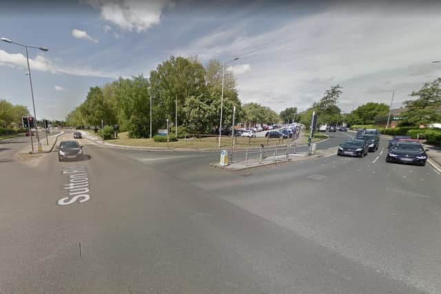 The junction of Sutton Road and Wilmore Way.