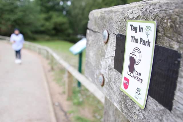A new mobile phone app, Tag in the Park, has been created to provide an interactive treasure hunt around Rufford Abbey Country Park
