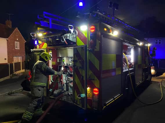 Firefighters at the scene of the latest blaze in Sutton.
