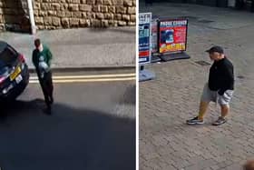 Police want to speak to these two men. Photo: Submitted