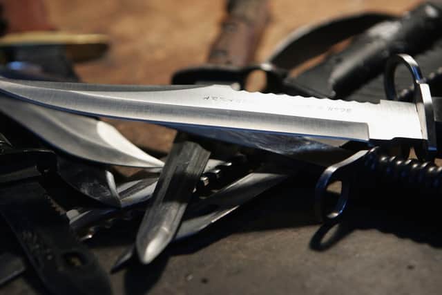 Nottinghamshire hospitals treated dozens of stabbing victims last year.  (Photo Illustration by Ian Waldie/Getty Images)
