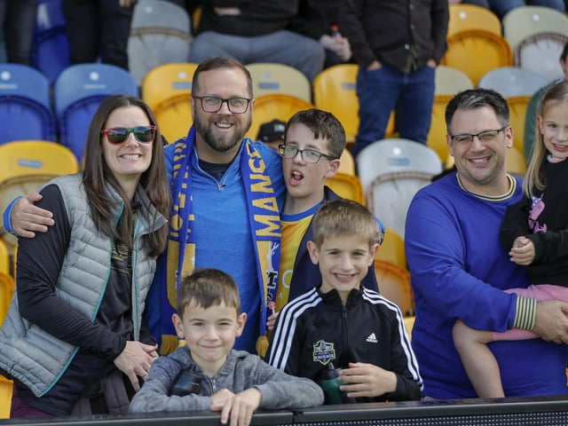 Stags fans at the Stevenage game.