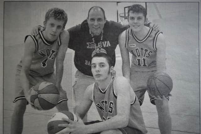 Coach Jimmy Jumpshot With Notts Nova Captains 2003.