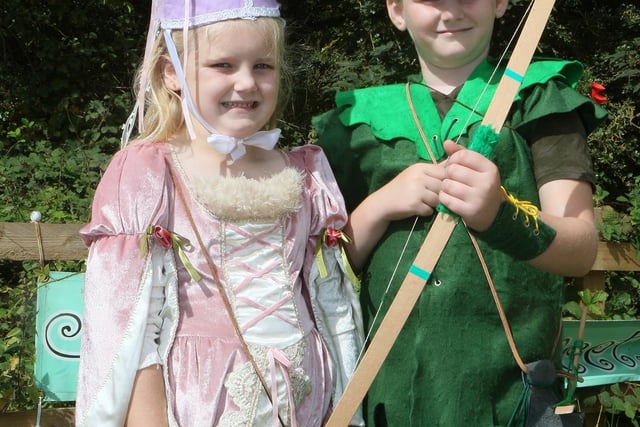 Riley and Freya Ashton came as Robin Hood and Maid Marian.