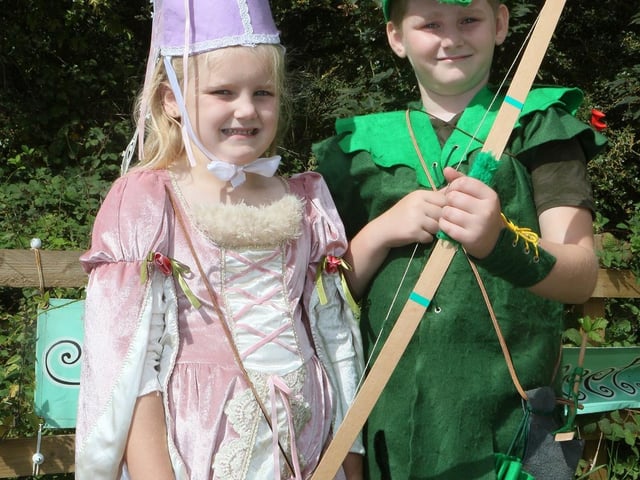 Riley and Freya Ashton came as Robin Hood and Maid Marian.