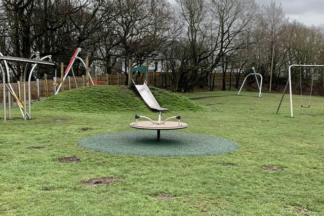 Knowle Park now has a whole host of new play features for children.