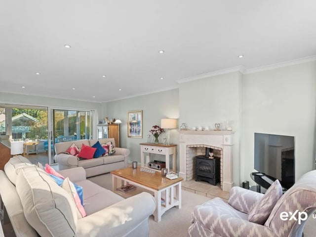 The lounge is simply a gorgeous place to relax offering an exceptional living and entertaining space. There is a real sense of traditional character with the feature gas fired log effect stove having exposed brick inner and feature surround.