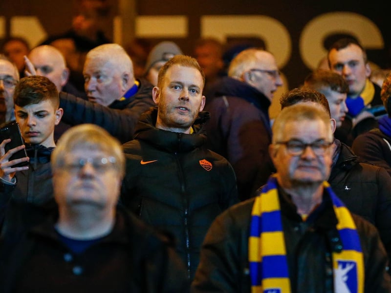 Mansfield Town fans ahead of the 3-1 defeat at Port Vale.
