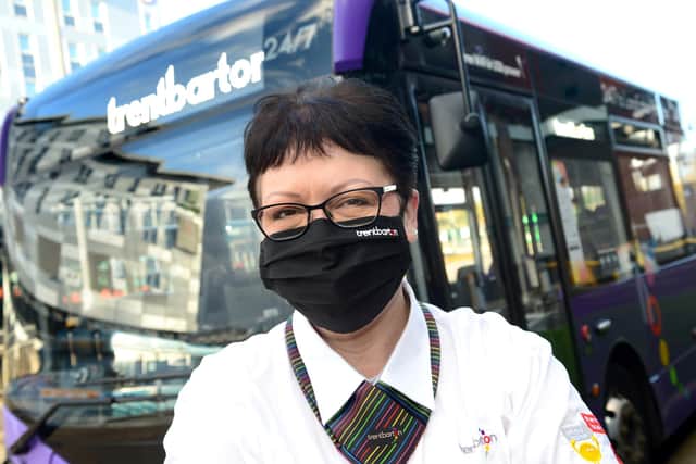 One of Trentbarton's popular drivers, Lisa Togher. (PHOTO BY: Lionel Heap)