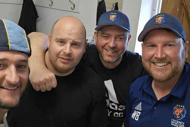 Cuckney players celebrate reaching Lord's.