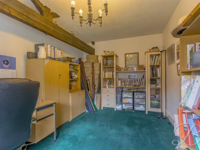 A second look inside the workshop, which is a good size and ideal for storage.