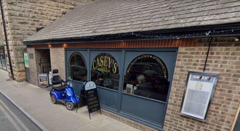 Casey's Coffee Bar, on White Hart Street, Mansfield, has a rating of 4.6