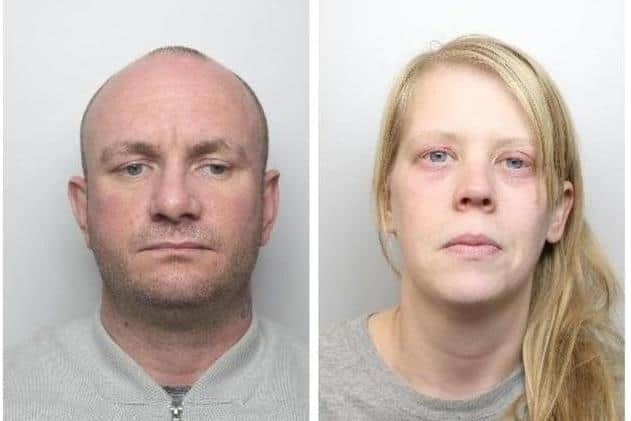 Pictured is Martin Currie, aged 36, of no fixed abode, who was found guilty of murdering Sarah O’Brien’s two-year-old son Keigan O'Brien, and also pictured is Sarah O’Brien, aged 33, of Bosworth Road, Doncaster, who was found guilty of allowing the death of her son.
