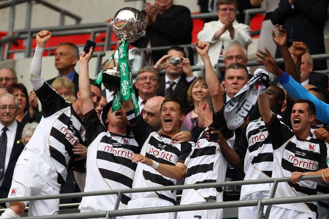 Stags suffered Wembley heartache in 2011 when they were beaten in the FA Trophy final by Darlington. A brave performance by a depleted Stags side was not enough with Chris Senior scoring the winner deep into extra-time.