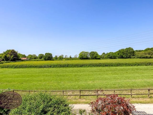 The property benefits from delightful countryside views all around.