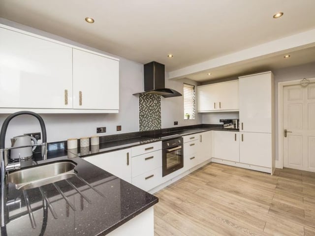 And just for good measure, here is a third shot of the sleek kitchen at the £375,000 house.