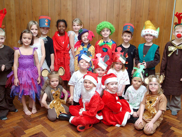 If you don't remember much from your primary school days, there's a good chance that being part of the nativity play stands out in your memory. Here are some pupils from Leen Mills Primary School in Hucknall rehearsing for their 2007 production of 'Gnome Alone.'