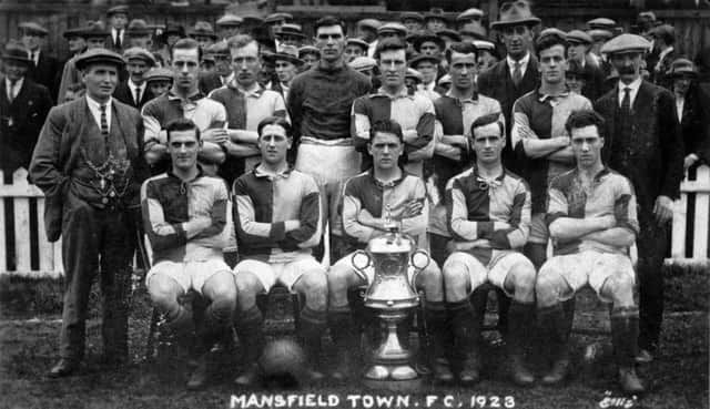 Mansfield Town won the Notts FA Senior Cup in season 1922-23 with a 2-1 victory over Newark Athletic at Sutton Town's ground.