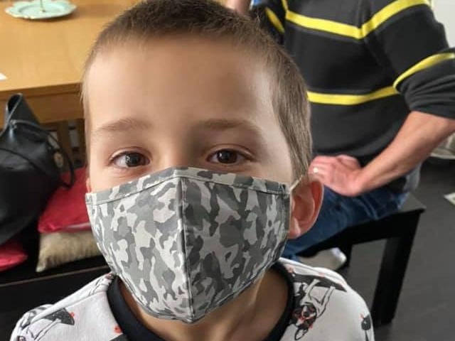 Cool army print mask. Submitted by Saffron Stockwell