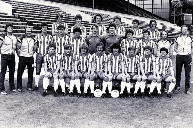 The Owls squad ahead of the 1980/81 season.