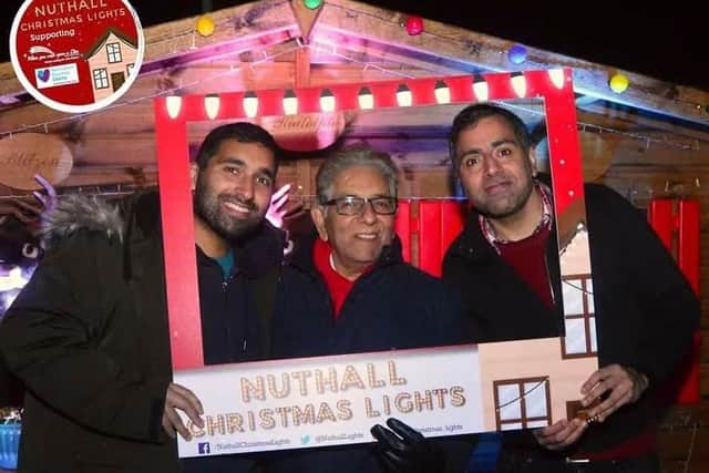 The lights were switched on with the special help of the Siddiqui family from Channel 4’s Googlebox.