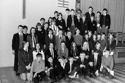 Pupils from Brunts School are pictured in 1971 during an awards night.