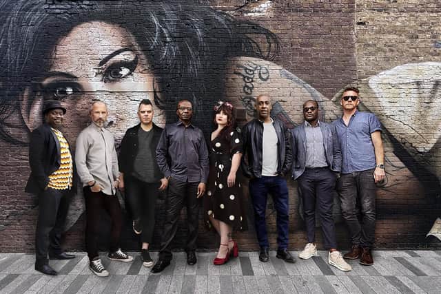 The Amy Winehouse Band are fronted by Bronte Shandé and led by Winehouse’s long term musical director and bass player Dale Davis (photo: Andy Willsher)
