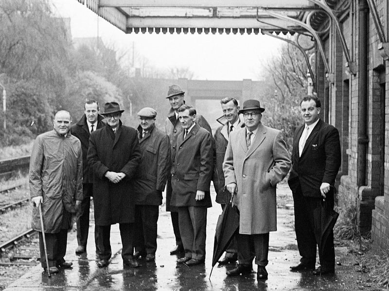 Kirkby councillors visit the old Central Railway Station which had been closed some years previously