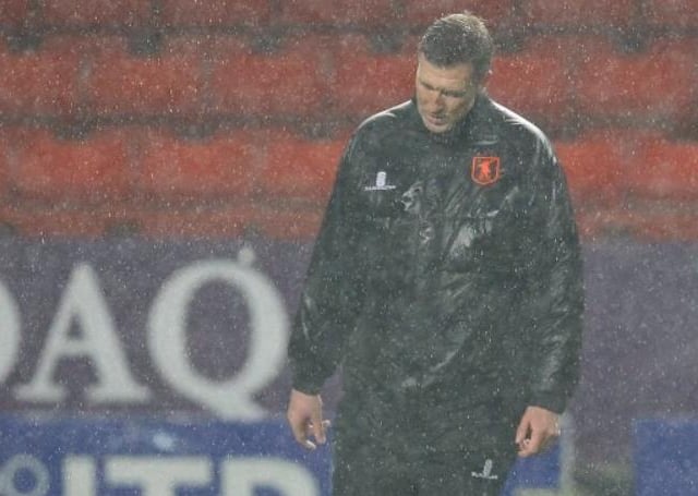 Stags coach Ben Futcher before the game