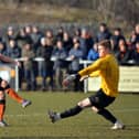 Conor Higginson scores for Worksop Town after his departure from Mansfield.