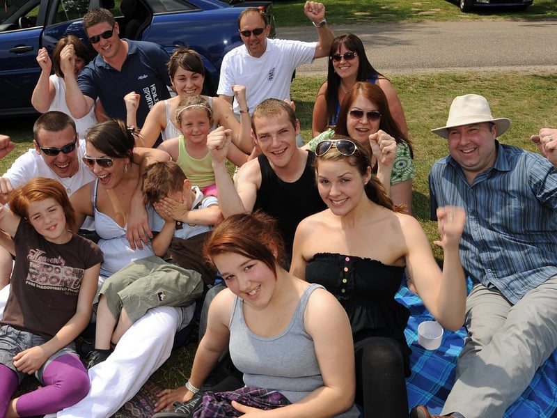 Pictured is a family from Kirkby in Ashfield enjoying the summer sun in 2010.
