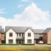 Artist impression of some of the luxury homes being built on the former colliery site.