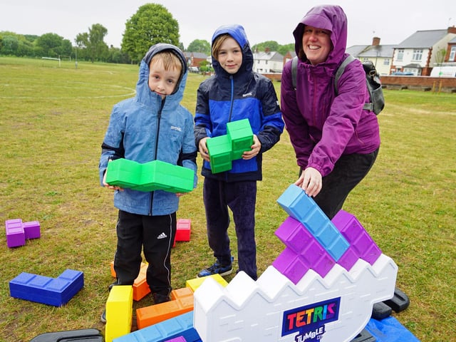 The Ashfield Family Wellbeing Roadshow was held at Morven Park. Attendees included Stacey, Matthew, and Benjamin Robinson.