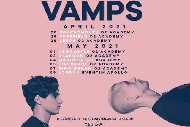 The Vamps tour dates.