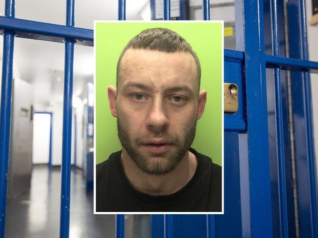 Ashleigh Sims, aged 34, of Shobmill Road, Staffordshire, later pleaded guilty to possessing a Class A drug with intent to supply, and to possessing a Class B drug. He was jailed for 42 months. (Picture: Nottinghamshire Police.)