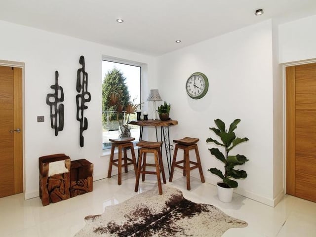 A second shot of the stylish entrance hallway, which sets the tone for the rest of the house.