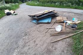 Fly-tipped waste is becoming a problem in Shirebrook. Picture: Bolsover Council
