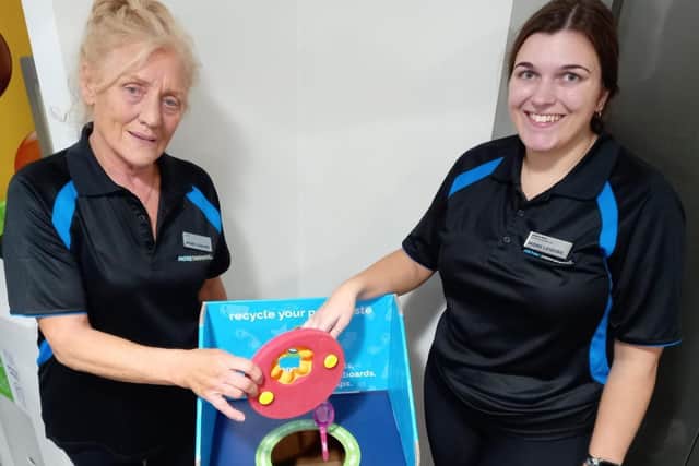 Linda Bennett and Hayley Kirk, at Rebecca Adlington Leisure Centre.