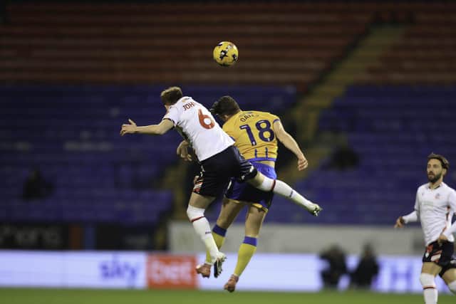 Action during the English Football League 1 match against Bolton Wanderers FC at The Toughsheet Community Stadium, 29 December 2029. Photo credit Chris & Jeanette Holloway / The Bigger Picture.media