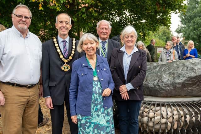 Councillors at Scrooby Rock