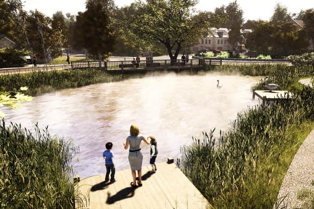 An artist's impression of how the development could look at the former Gregory Quarry site in Mansfield.