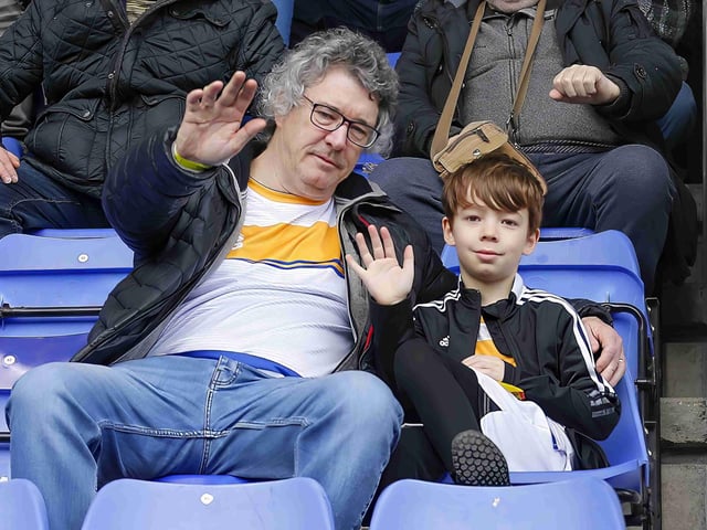 Mansfield Town fans enjoy victory at Tranmere Rovers.