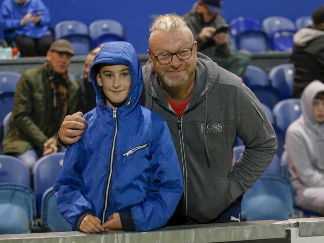 Mansfield Town fans ahead of the 0-0 draw with Newport County.