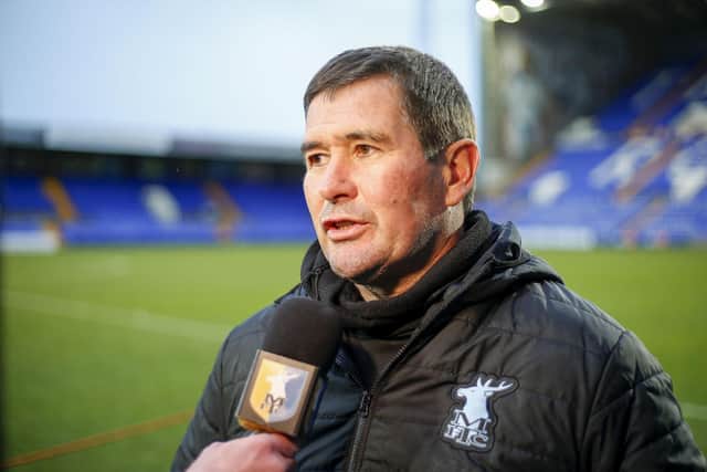 Mansfield Town manager Nigel Clough - proud of his side after best week of the season.