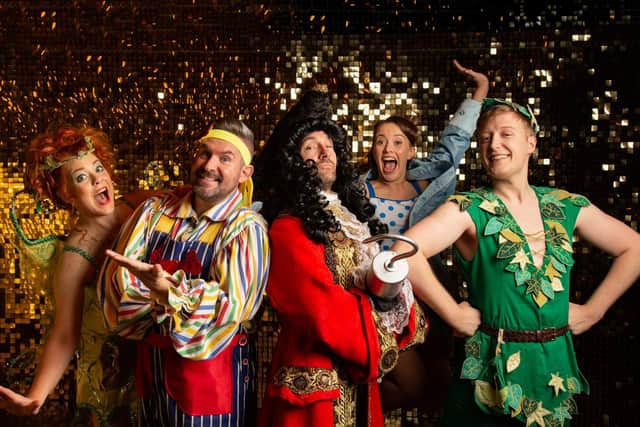 The cast of this year's pantomime, The Further Adventures of Peter Pan – The Return of Captain Hook